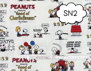 (SN2) スヌーピー 生地 【48×35サイズ】