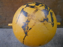 22-813 丸ブイ フロート PE（ポリエチレン樹脂） 黄玉 キイロ球 約30cm 漁師さん、目印等_画像5