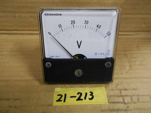 21-213 ㈱第一エレクトロニクス 電圧計 PMK-80C 中古品