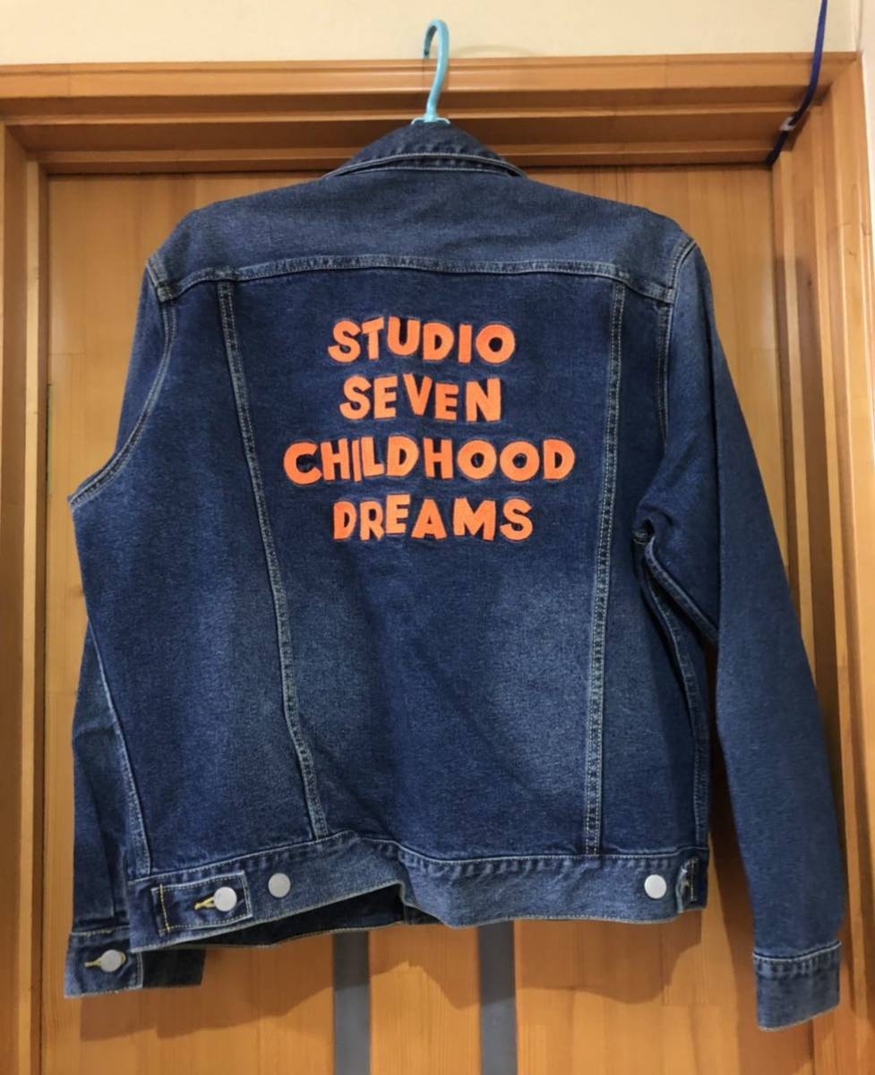 希少 STUDIO SEVEN スタジオセブン ビッグロゴ デニムジャケット L