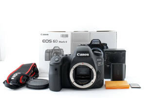 ◆極美品◆Canon キャノン EOS 6D Mark II デジタル一眼レフカメラ 32GBメモリ 元箱付 6カ月動作保証 即決送料無料
