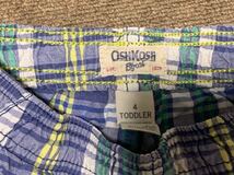 古着 オシュコシュ oshkosh チェック柄 ショートパンツ ハーフパンツ サイズ4 100cm相当　男の子　キッズ　kids 子供　カーゴパンツ_画像3