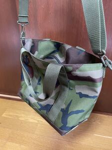 L.L.Bean◆ショルダーバッグ グリーン カモフラージュ