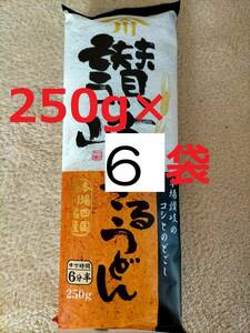 #2 川田製麺 讃岐ざるうどん (250g) ×6袋 送料無料　賞味期限は 2022.12.14