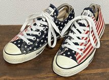 良品 日本製 CONVERSE コンバース 星条旗柄 スニーカー 靴 / 90s 00s ビンテージ ALL STAR オールスター ローカット_画像1