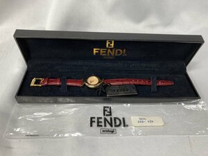 ジャンク FENDI フェンディ レディース クォーツ腕時計 320L ゴールド/シェル文字盤 電池切れ不動[16149