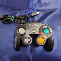 【後期型・動作確認済み】 GameCube ゲームキューブ コントローラー ブラック DOL-003 【001】_画像1