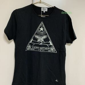 未使用タグ付き☆Tシャツ☆ブラック 黒☆ヴィヴィアンマン☆オーヴorb 刺繍☆サイズ50☆ライカ 日本製の画像1