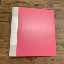 「LIHIT LAB CLEAR BOOK G3806-3」リングファイル クリアブック ポケット 43枚付き ピンク色_画像2
