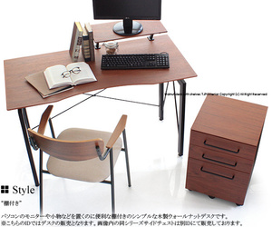 [ free shipping ]re gully - wooden shelves attaching walnut desk computer desk study desk desk Work desk personal desk 120cm legato 