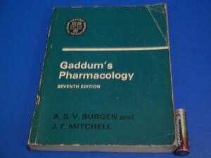 ★1972年 GADDUM'S PHARMACOLOGY 薬学 洋書