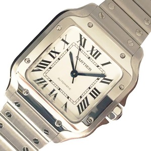 カルティエ Cartier サントス ドゥ カルティエ WSSA0010 ホワイト 腕時計 メンズ 中古