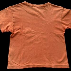 シーピーカンパニー キッズ95～105 ビッグロゴ デカロゴ Tシャツ  子供服 オレンジ 半袖 S/S C.P. COMPANY 柳5619の画像2