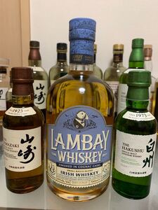 山崎180ml1本,白州180ml1本 LAMBAY WHISKEY700ml1本
