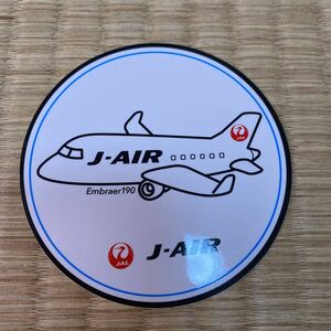 J-AIR EMBRAER190 ステッカー オリジナルステッカー 飛行機 グッズ 非売品 JAL