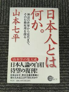 日本人とは何か。　神話の世界から近代まで、その行動原理を探る (NON SELECT) / 山本 七平