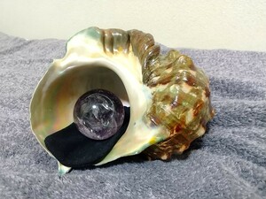 アメジスト( 5.8cm)と夜光貝 パワーストーンセット