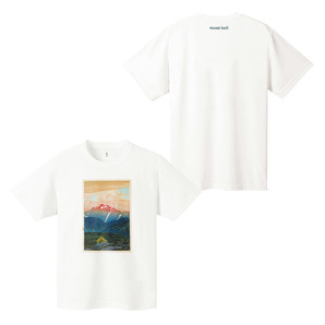 ◎mont・bell モンベル WIC.T  剣山の朝 ウイックロンTシャツ ホワイト Mサイズ【1114345】   の画像1