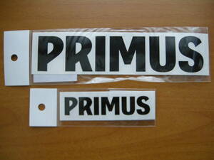 ◆プリムス　ステッカー　ブラック（転写タイプ）　S1枚+L1枚　計2枚