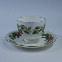 ウェッジウッド スターフラワー カップ&ソーサー (リー) Wedgwood STARFLOWER 緑壺_画像4