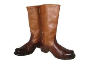* Vintage * two tone leather boots 26cm rank?!!
