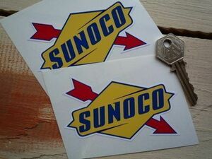 送料無料 スノコ Sunoco ロゴ 200mm x2 ステッカー