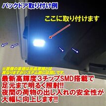 【全国送料無料】安全便利LEDラゲッジランプ増設キット ノア・ヴォクシー80系全車_画像2