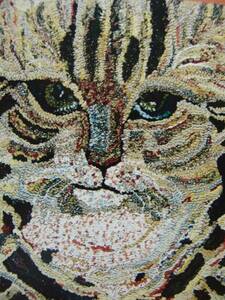 送料無料、希少画集画、高級新品額・額装付、猫 ネコ ねこ cat、絵画 油彩画 動物画、61