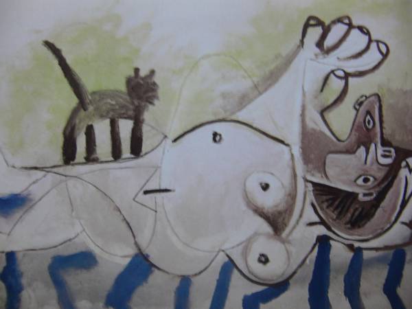 envío gratis, pinturas raras de libros de arte, Artículo nuevo de lujo y enmarcado., gato gato gato gato, pintura pintura al óleo pintura de animales, Pablo PicassoPablo Picasso, 1, cuadro, pintura al óleo, dibujo de animales