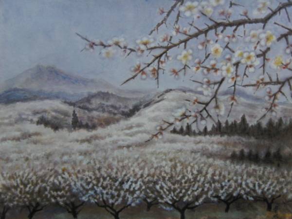 Sumiya Iwane, Autumn Plum Grove, Rare art book, Comes with a new high-quality frame, In good condition, free shipping, Painting, Oil painting, Nature, Landscape painting