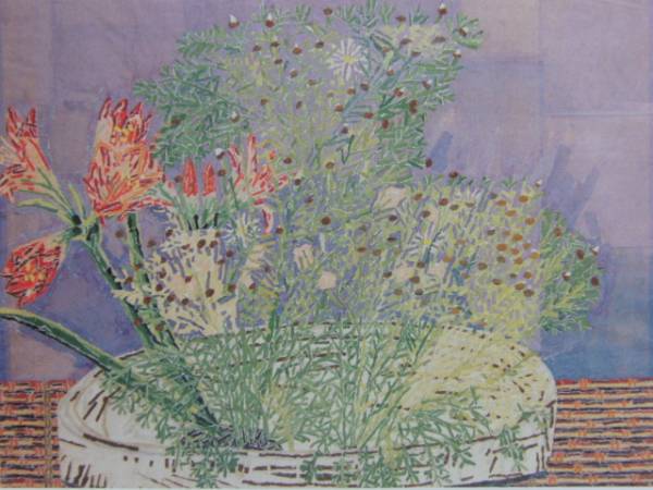 कियोशी यामाशिता, फूलों का बंदोबस्त, दुर्लभ और उच्च गुणवत्ता वाली कला पुस्तक, नया फ्रेम शामिल, नमक, चित्रकारी, तैल चित्र, प्रकृति, परिदृश्य चित्रकला