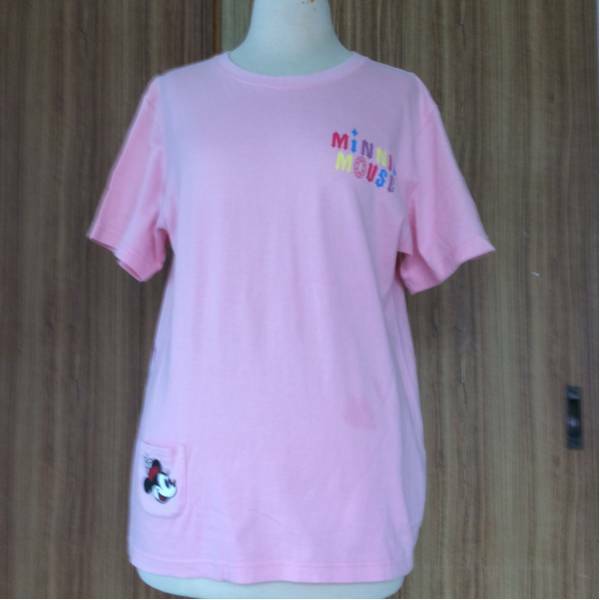 送料無料 Disney ディズニー ピンク Tシャツ サイズM 綿100%