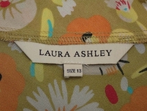 送料無料 LAURA ASHLEY シルクブラウス・13◆ローラアシュレイ/シースルー プルオーバーシャツ/大きいサイズ/22*6*3-6_画像8