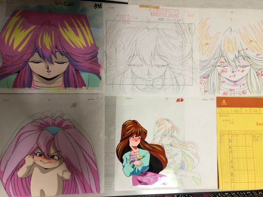 ブランドショッパー付き 背景セット 河合伊代菜 アニメ セル画