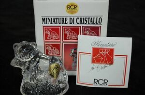 クリスタル熊　RCR　MINIATURE ITALIA 　未使用　DF23B1-E64