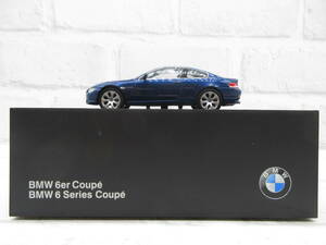 ミニカー　1/43　BMW　6er　6シリーズ　6series　クーペ　ブルー　青　ディーラー正規品　モデルカー