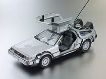 ■バック・トゥ・ザ・フューチャー 1/24スケール ダイキャストミニカー デロリアン・タイムマシン(22443W) 新品・未開封_画像2