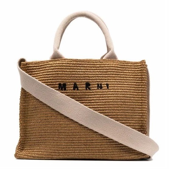 しました】 Marni - MARNI マルニ トートバッグ ハンドバッグ ラフィア