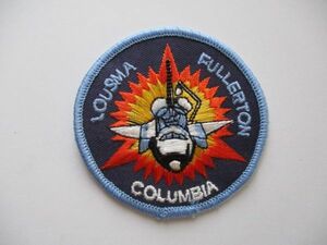 【送料無料・中古】90s NASAスペースシャトル『STS-3』コロンビア号COLUMBIA刺繍ワッペン/パッチUSAアップリケ宇宙飛行士ロケットJAXA U4