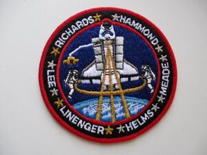 【送料無料】90s NASAスペースシャトル『STS-64』ディスカバリー刺繍ワッペン/パッチ アップリケ宇宙飛行士ロケット スペースミッション U4