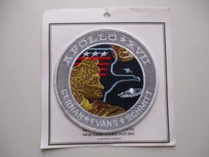 【送料無料】アポロ計画『アポロ17号』APOLLO17 刺繍ワッペン/パッチUSAアップリケ宇宙飛行士ロケットJAXAスペースシャトル宇宙船 U5