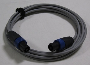 PA for speaker cable 5m gray (4S6) with strap speakon specification 