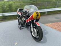 自作完成品 タミヤ 1/12 アカイ ヤマハ YZR500 キットから製作しました_画像9