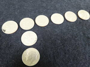 【アメリカ ONE DIME 銀貨 35枚まとめて】総重量 約76ｇ 1945年～1990年 古銭 外国銭 コイン 　 　 #0364/3