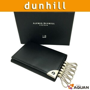  sale dunhill Dunhill London style line key case 6 ream men's leather black black unused new old goods (8834)