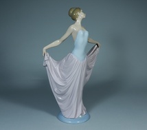 【栴檀】リヤドロ Lladro スペイン製 フィギュリン 陶器人形 踊る少女 美しい置物 美品！_画像2