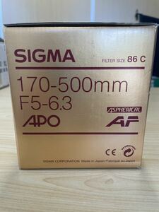 SIGMA 170-500mm F5-6.3 APO フィルターサイズ86C