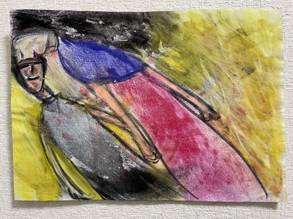 Встреча художника Хиро Си, произведение искусства, Рисование, Рисунок пастелью, Рисунок карандашом