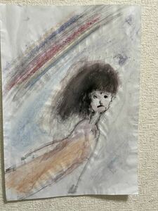 Art hand Auction 絵描きhiro C｢虹｣, 美術品, 絵画, パステル画, クレヨン画