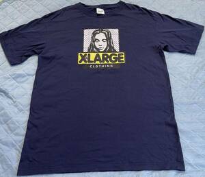 【夢のコラボ】XLARGE X-girl Tシャツ ネイビー XL